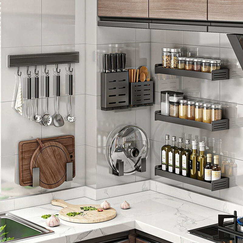 Wall-mounted Shelf Rack Wear-resistant No-drill Kitchen — spice rack wholesale pick on SpiceShelf