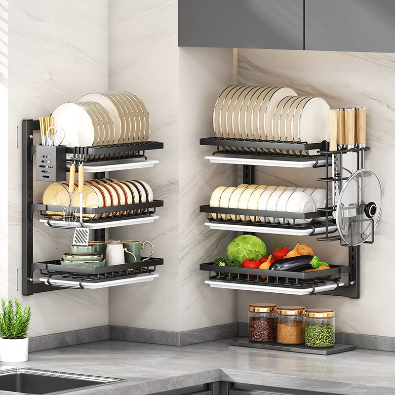 Wall-mounted Storage Rack Storage Box Multi-tier Kitchen — spice rack wholesale pick on SpiceShelf