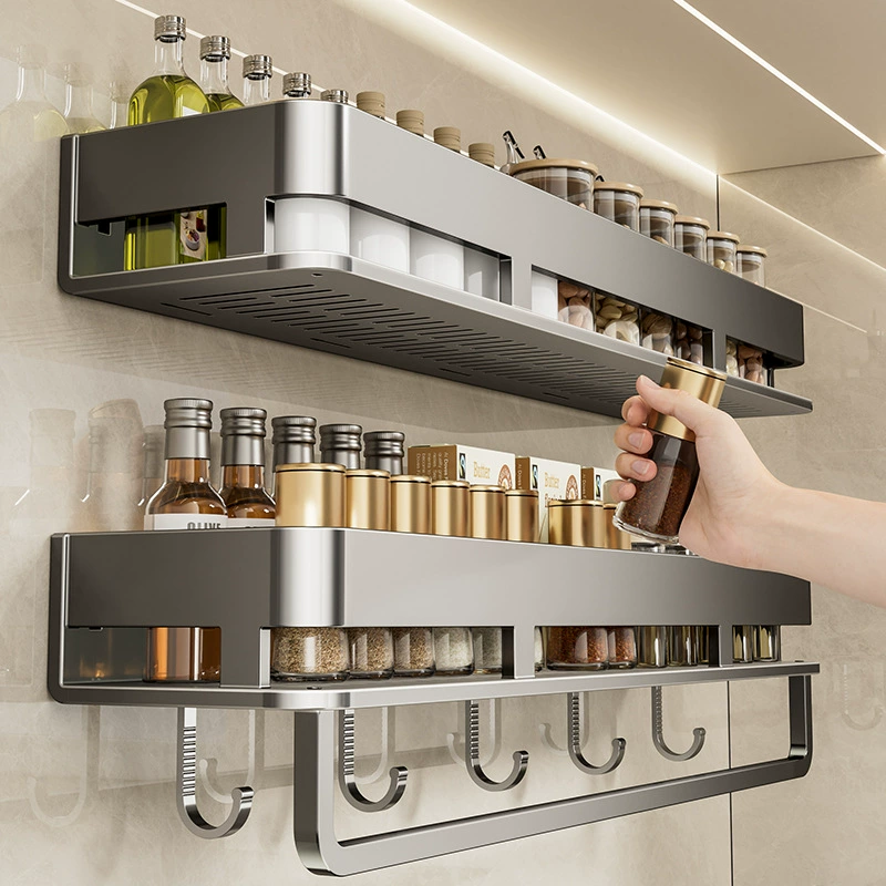 Spice Rack Wall-mounted Storage Rack No-drill Kitchen — spice rack wholesale pick on SpiceShelf