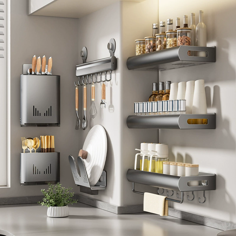 Spice Rack Wall-mounted Shelf Rack No-drill Kitchen — spice rack wholesale pick on SpiceShelf
