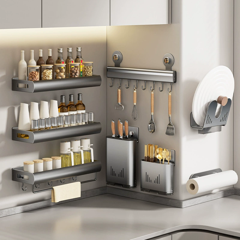 Spice Rack Wall-mounted Shelf Rack No-drill Kitchen — spice rack wholesale pick on SpiceShelf